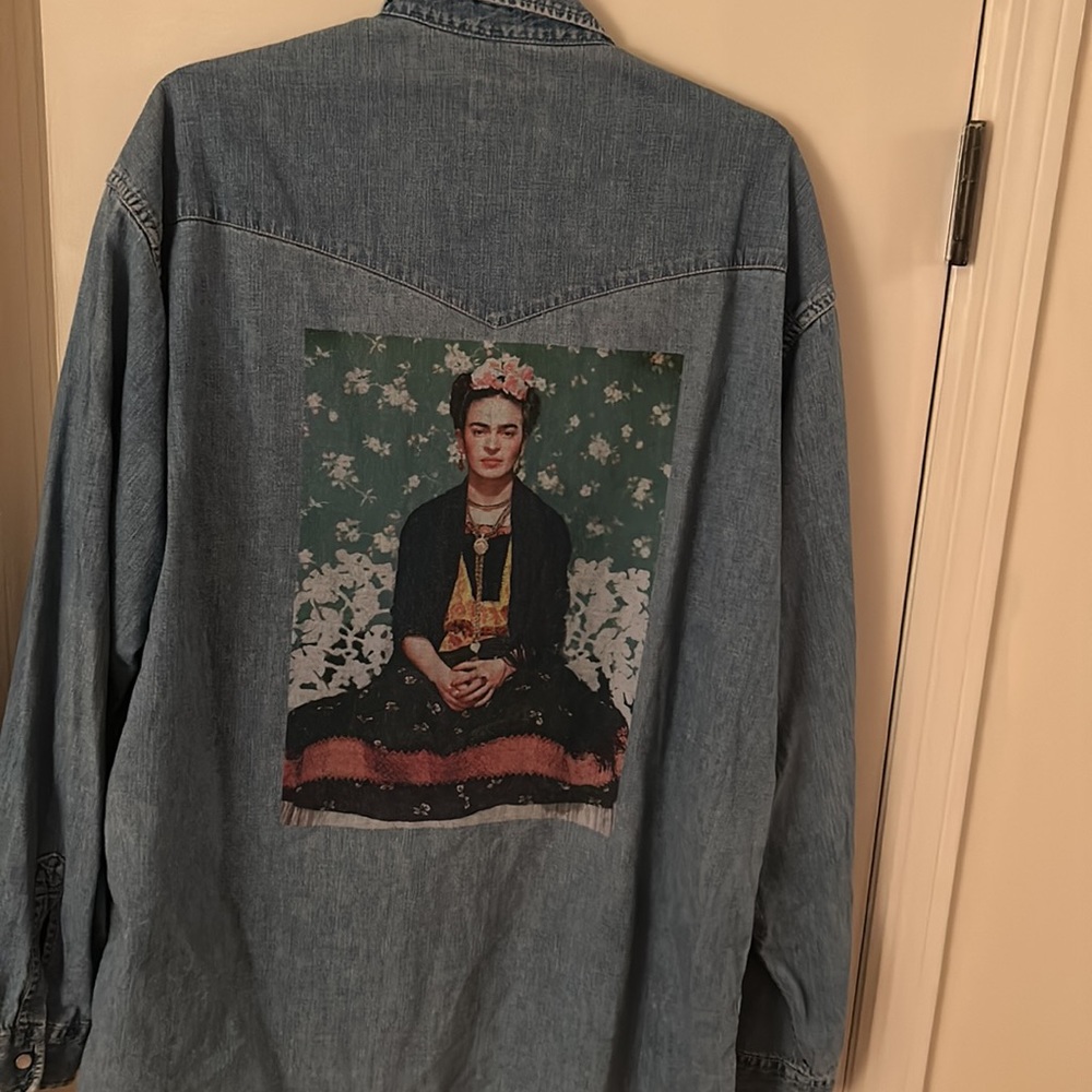 Designed large denim